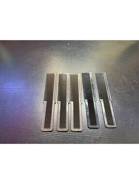Wahl USA Barber Cutting Comb Dual Tooth Brown Black Vintage
